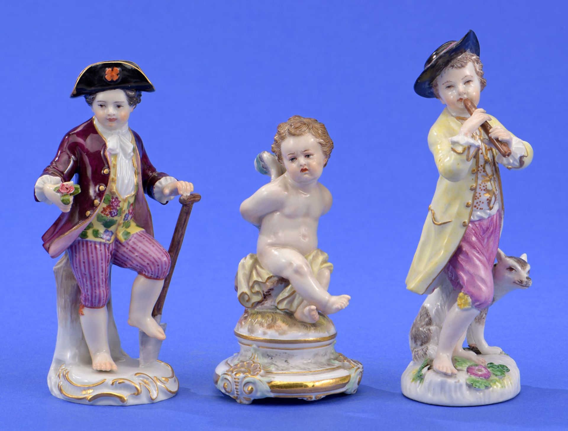 Drei Figuren Meissen 19. Jhdt.