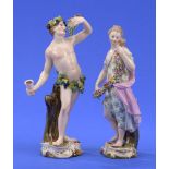 Flora und Bacchus Meissen 19. Jhdt.