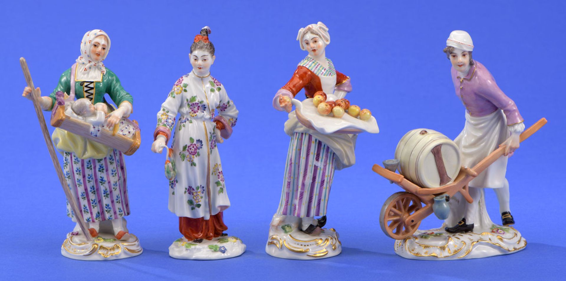 Vier Meissen-Figuren   20. Jhdt.