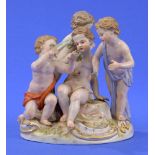 Vierfigurige Gruppe   Meissen 19. Jhdt.