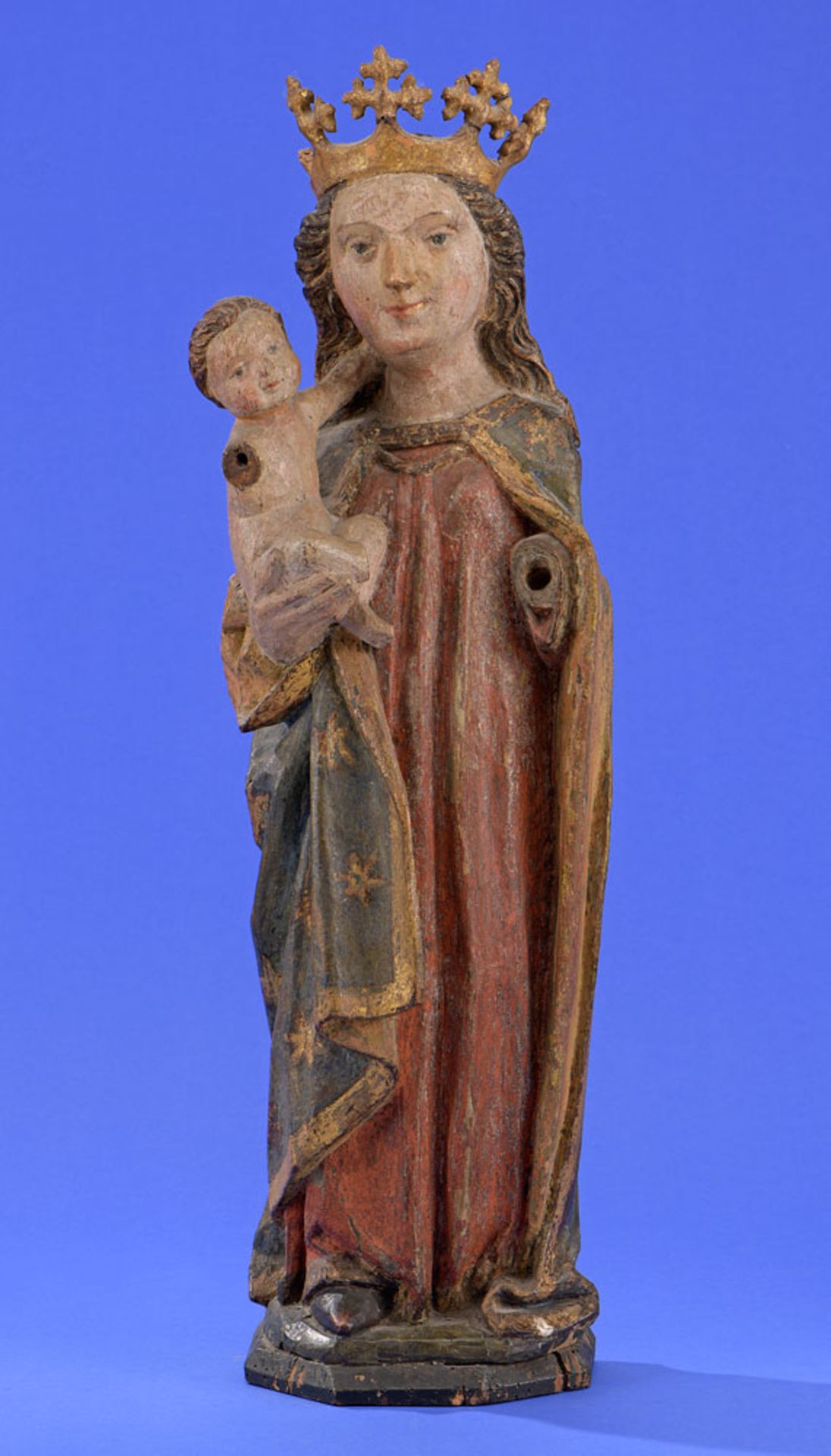 Gotische Madonna mit Kind   Wohl um 1500