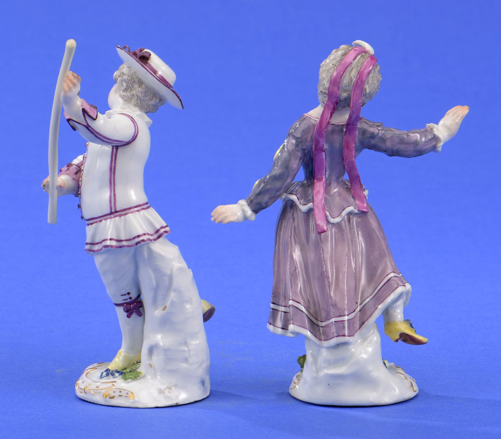 Zwei Meissen-Figuren 18. Jhdt. - Image 2 of 2