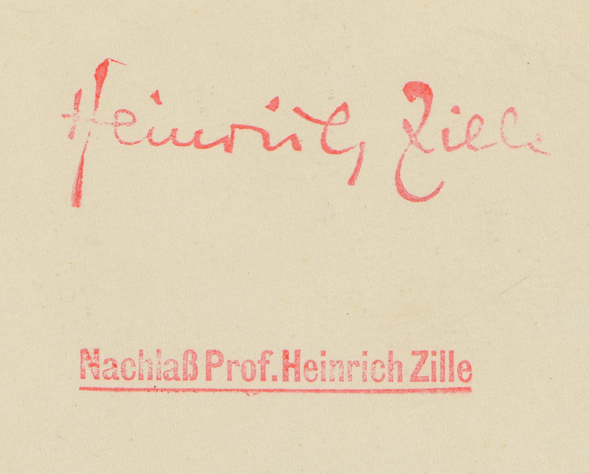 Zille, Heinrich   1858 Radeburg - 1929 Berlin - Bild 3 aus 3