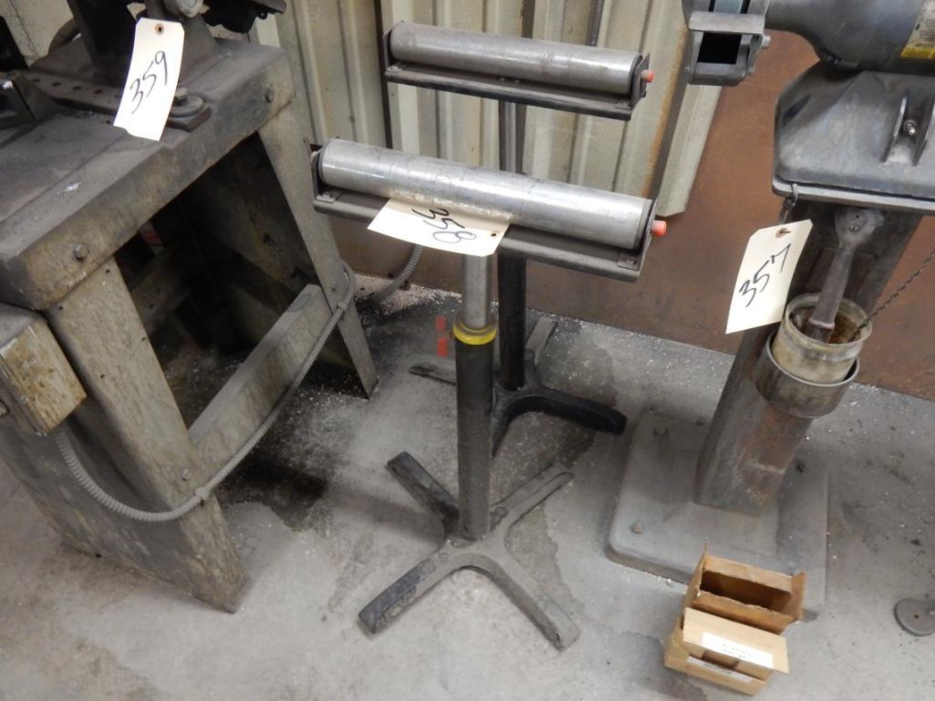 LOT (2) ADJ HEIGHT ROLLER STANDS