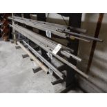 SINGLE SIDE CANTILEVER RACK W/REMAINING CONTENTS INCLUDING VERT RACK