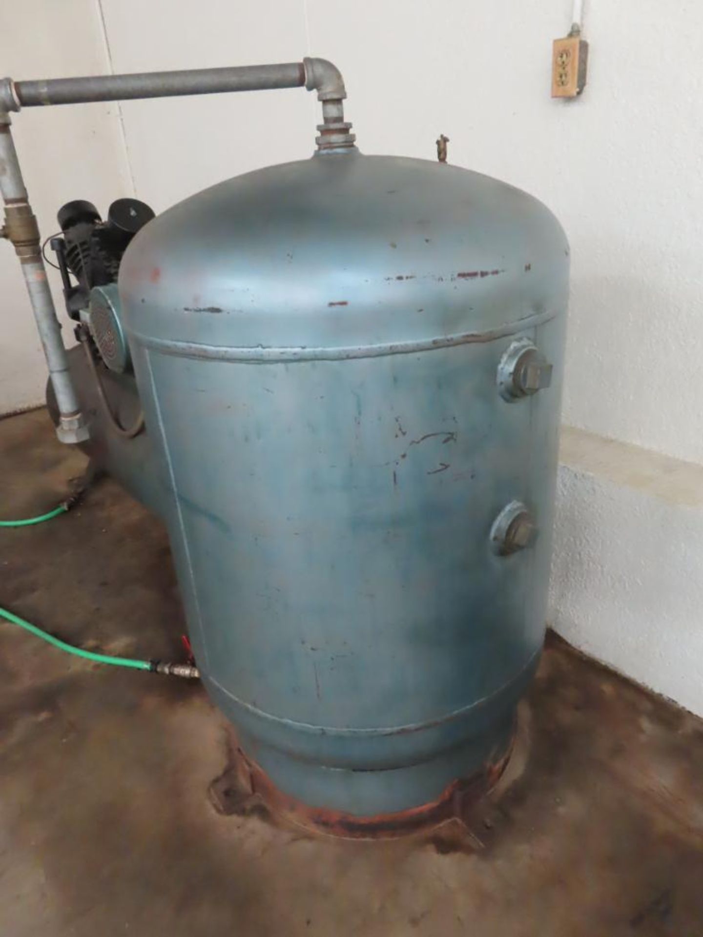 APPROX. 120 GAL. VERT. AIR STG. TANK (LOCATED OFF-SITE IN TULSA AREA)
