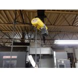 BUDGIT 500 LB ELEC CHAIN HOIST W/TROLLEY