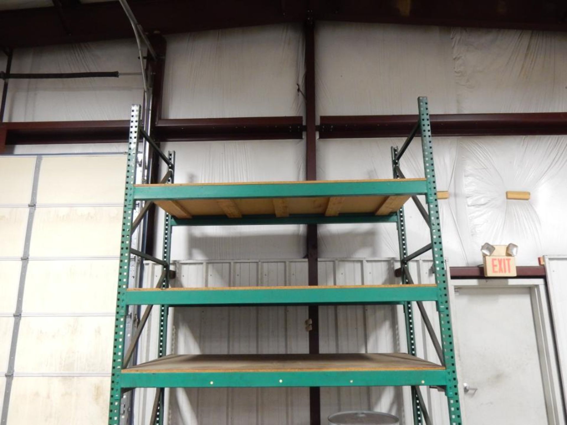 (3) PALLET RACK SECTIONS, 44" X 96" X 12', WOOD DECK - NO CONTENTS - Image 2 of 2