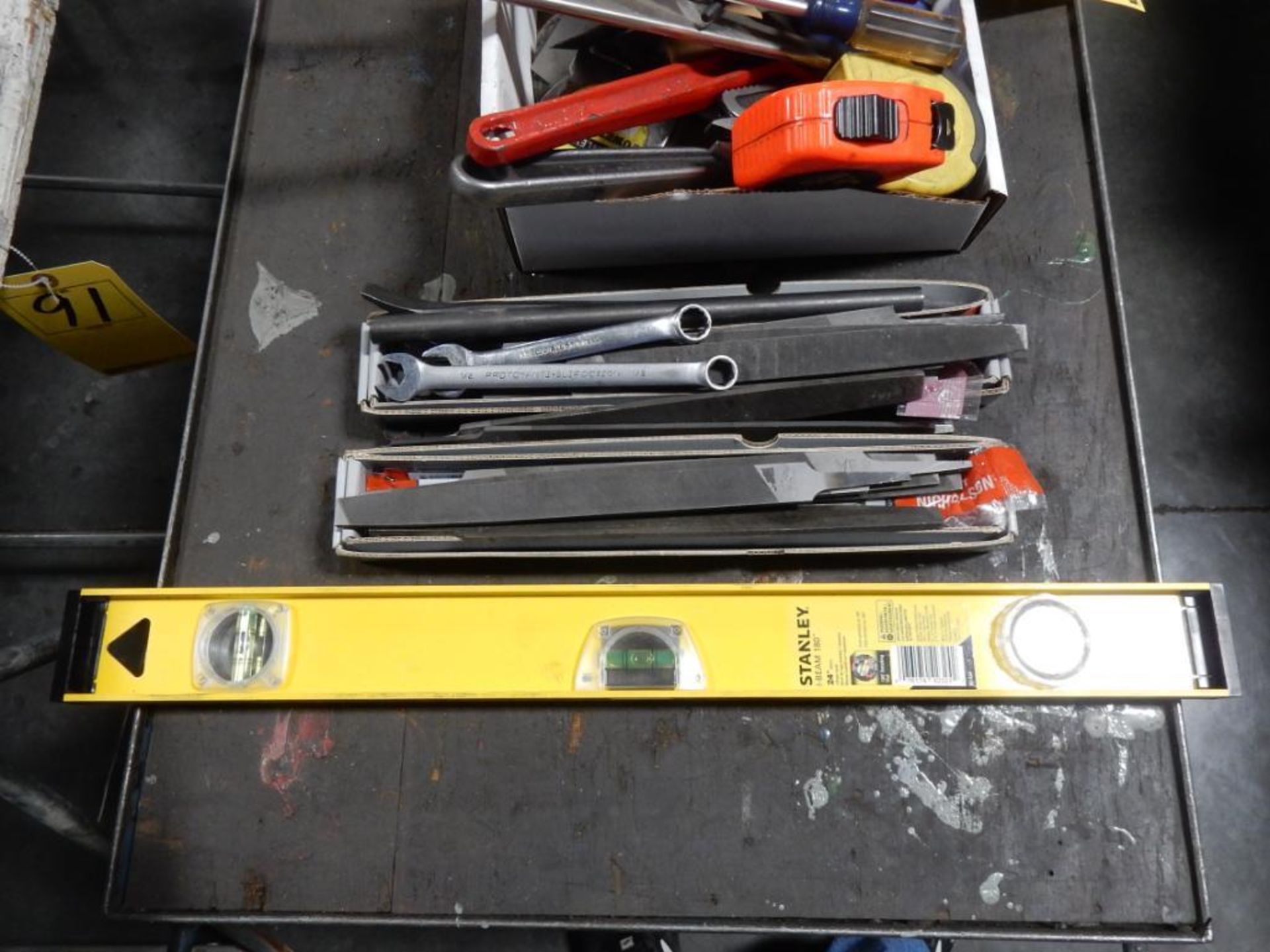 LOT MISC. HAND TOOLS - FILES, LEVELS, SCREW DRIVERS, ETC. - Image 2 of 3