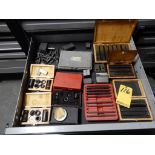 CONTENTS OF DRAWER - PARALLELS, DIVIDERS, VISE, ETC.