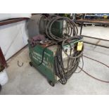 LINDE MIG WELDER, M# 450, S/N D85L-53663, COBRAMATIC WIRE FEEDER, SINGLE PHASE