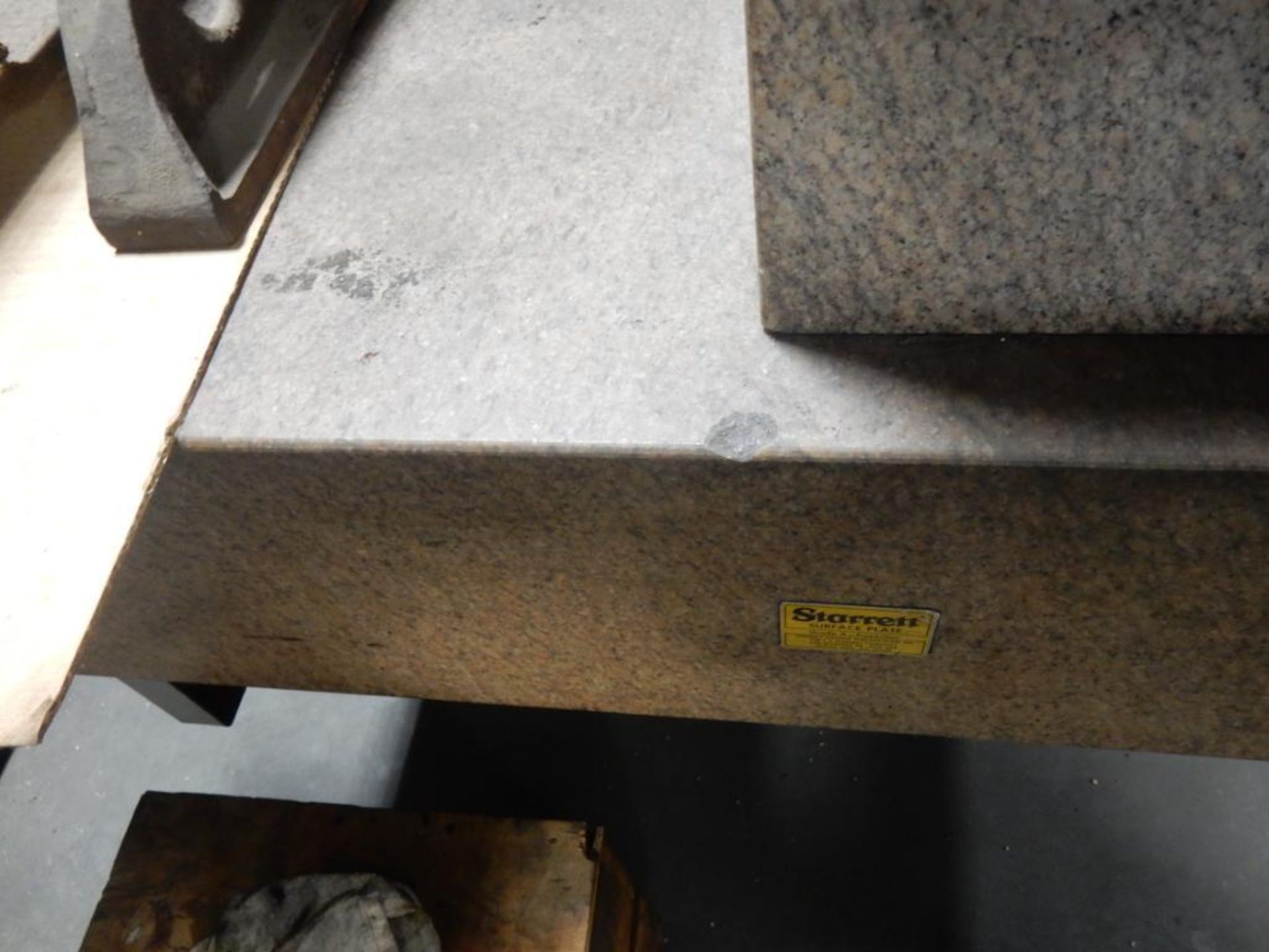 STARRETT 10" X 4' X 6' PINK GRANITE SURFACE PLATE W/STAND - Image 3 of 3