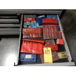 CONTENTS OF DRAWER - PARALLELS, TELESCOPING GAUGES, RADIUS GAGUES, ETC.