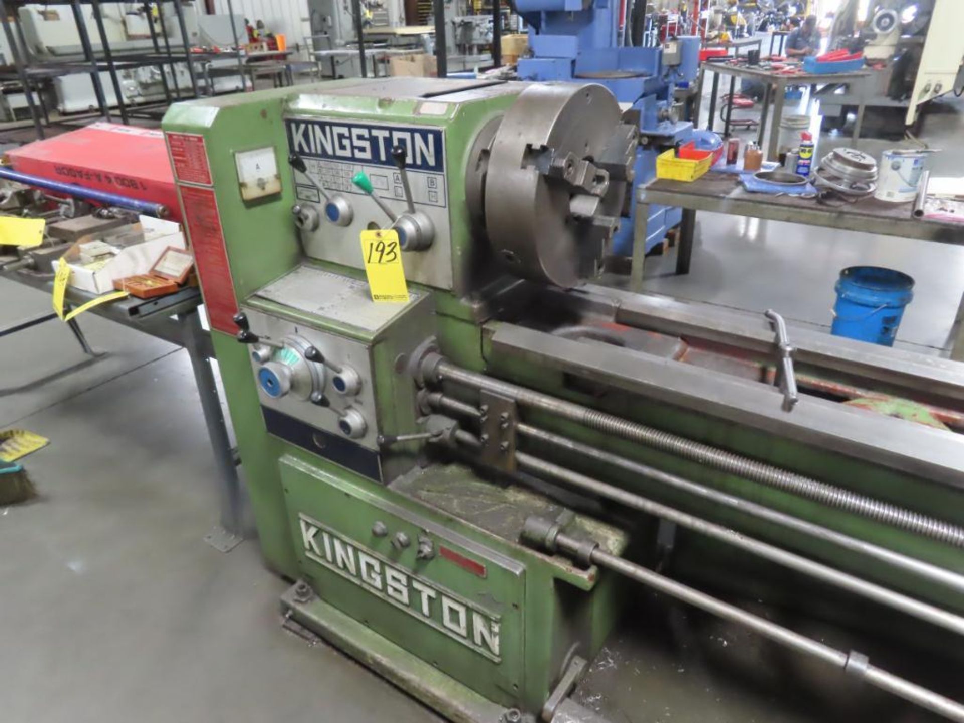 KINGSTON ENGINE LATHE, M# HL3000, S/N 14700528, 1981, 21" SWING X 126" CENTERS, 15" 3-JAW CHUCK, 3-1 - Image 2 of 6