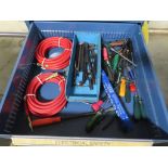 CONTENTS OF DRAWER - HEX KEYS, AIR HOSE, SCREW DRIVERS, ETC.