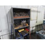 METAL SHELF W/CONTENTS - TAPER & STRAIGHT SHANK DRILL BITS