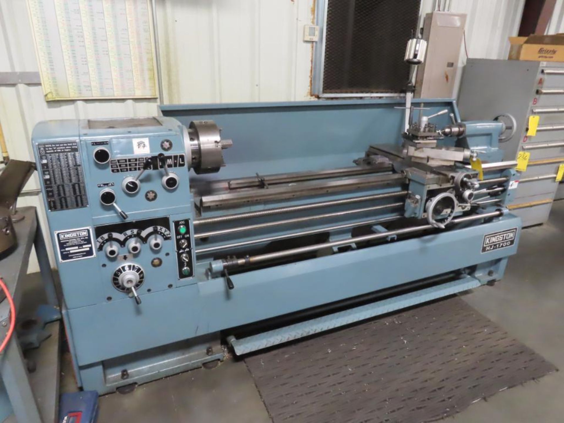 2021 KINGSTON GAP BED ENGINE LATHE, M# HJ-1700, S/N CH20844, 10" 3-JAW CHUCK, 17" SWING X APPROX. 66 - Image 2 of 7