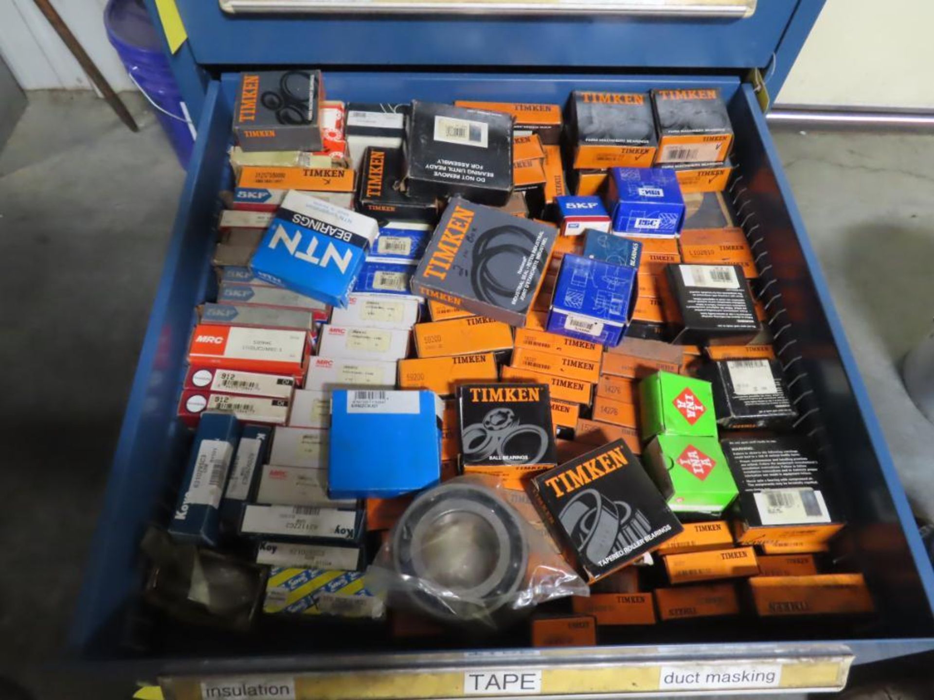 CONTENTS OF DRAWER - ROLLER & CONE BEARINGS