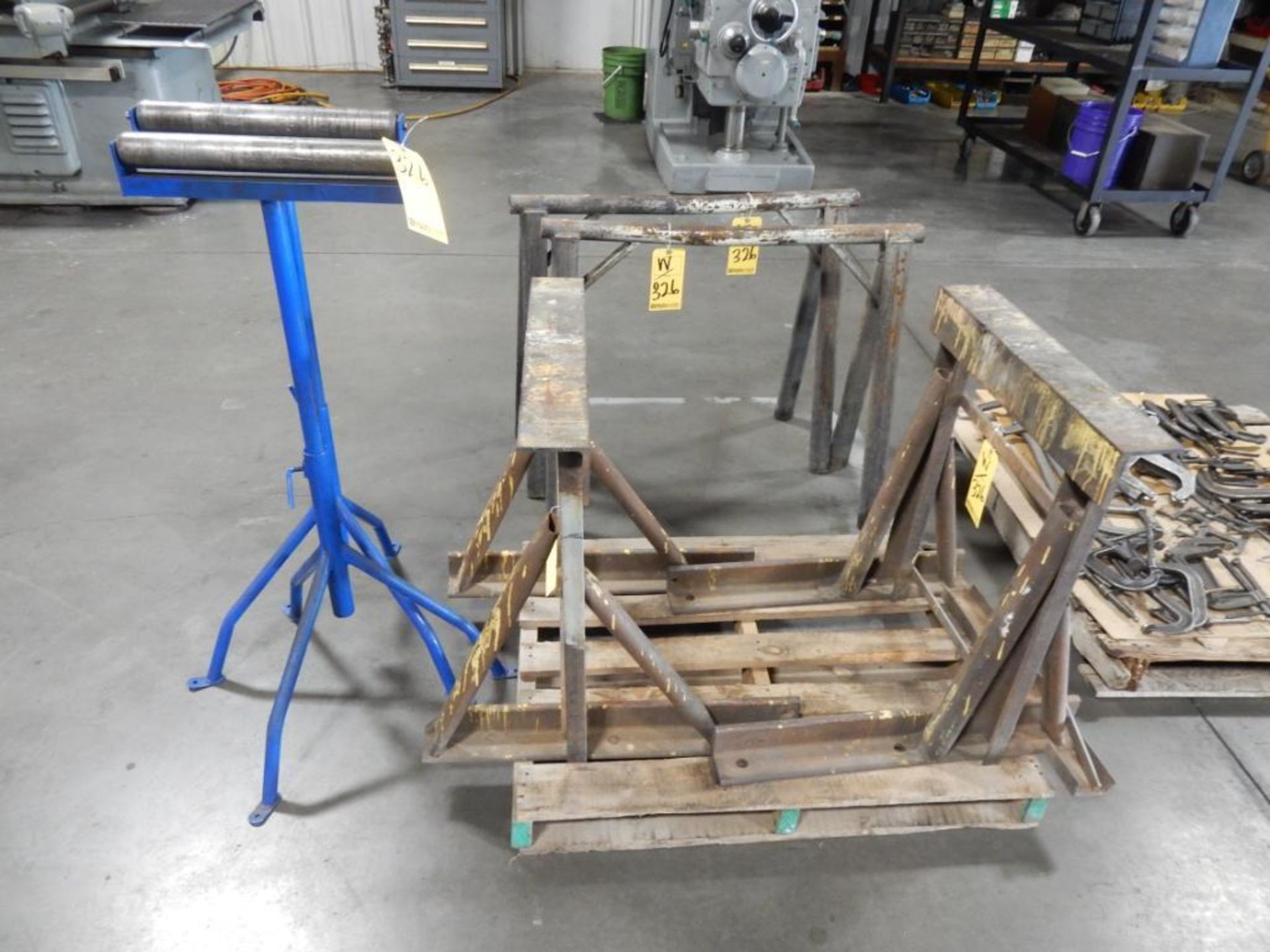 LOT MISC. ROLLER STANDS & SAW HORSES