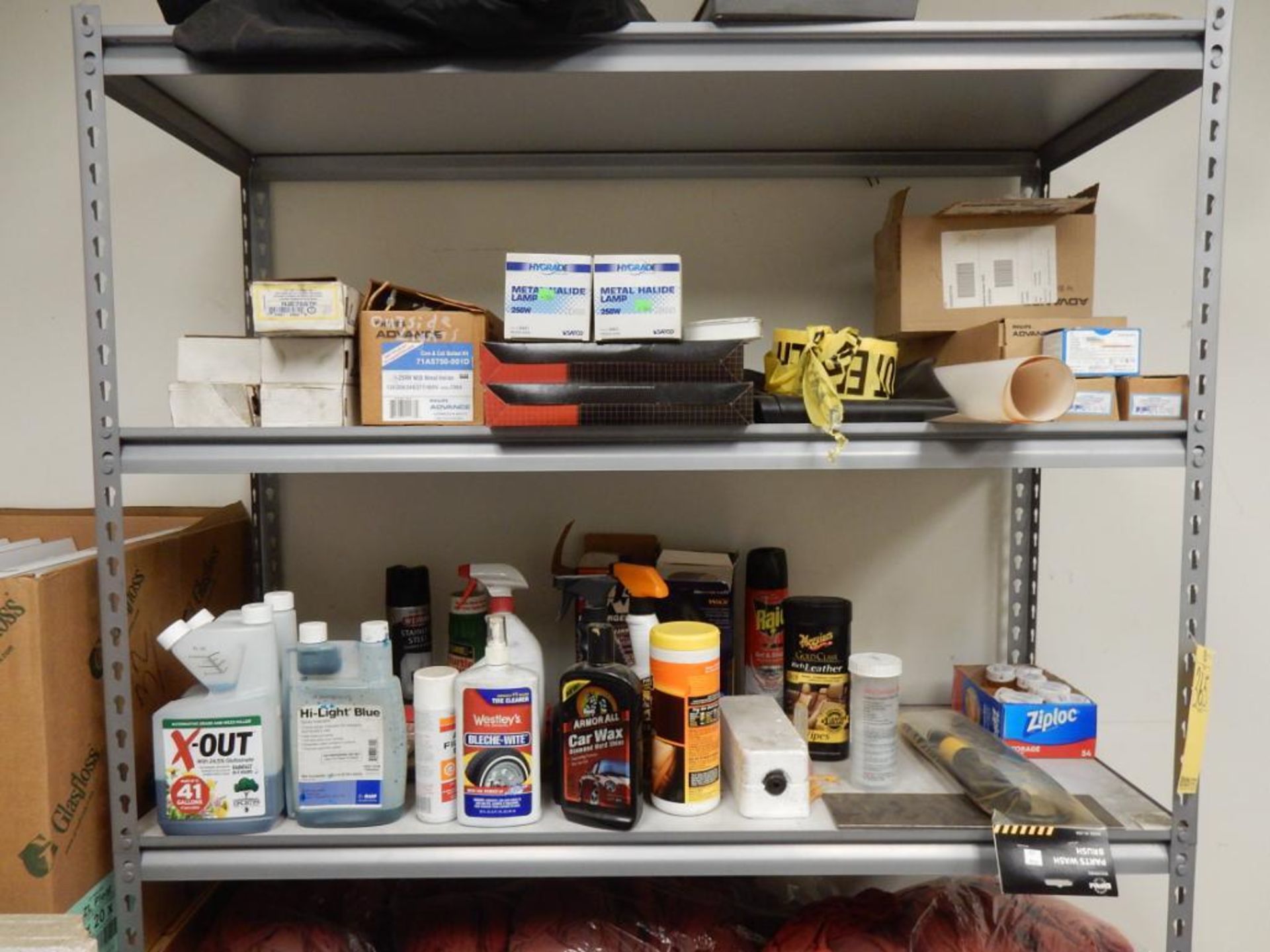 PROCEED TO OFFICE AREA: SHELF W/CONTENTS - RAGS, CLEANERS, ETC. - Image 2 of 2