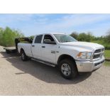 2015 RAM 2500HD CREW CAB PICKUP, VIN# 3C6UR5HJXFG553705, 168,000 MILES, 4X4, LONG BED, GOOSENECK BAL