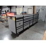 SNAP-ON ROLLING TOOL CABINET, M# KEXP725COPLE, 26-DRAWER, 30" X 12' X 49" T (INCLUDES CASTERS), LIGH