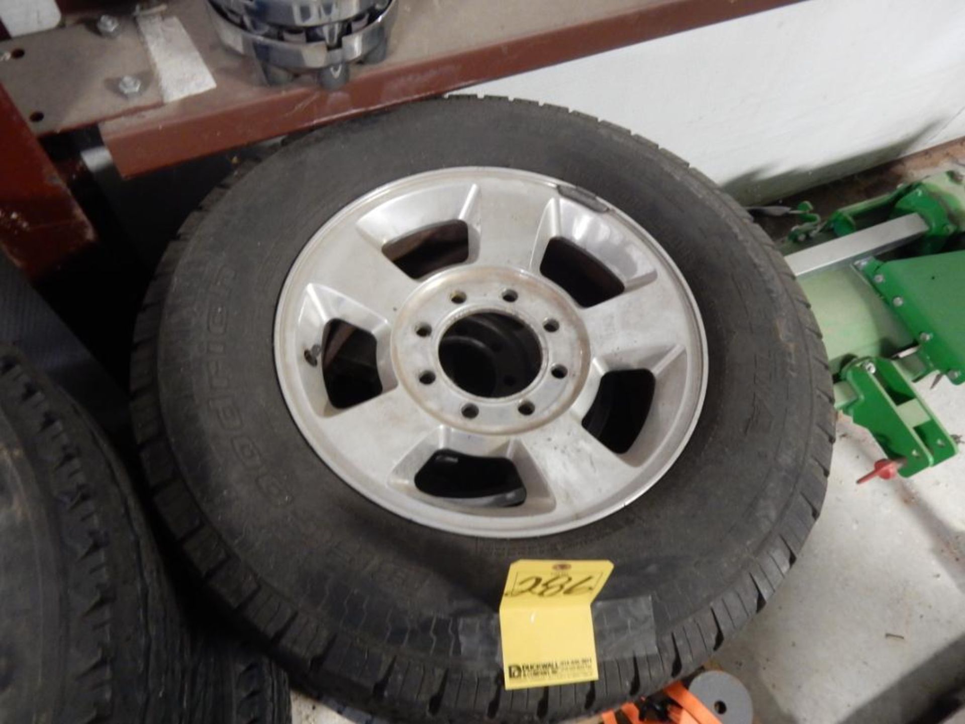 SET USED TIRES W/WHEELS - VARIOUS SIZE TIRES - Image 2 of 2