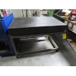 6" X 30" X 48" BLACK GRANITE SURFACE PLATE W/STAND