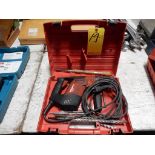 HILTI HAMMER DRILL, M# TE-5 W/CASE & BITS