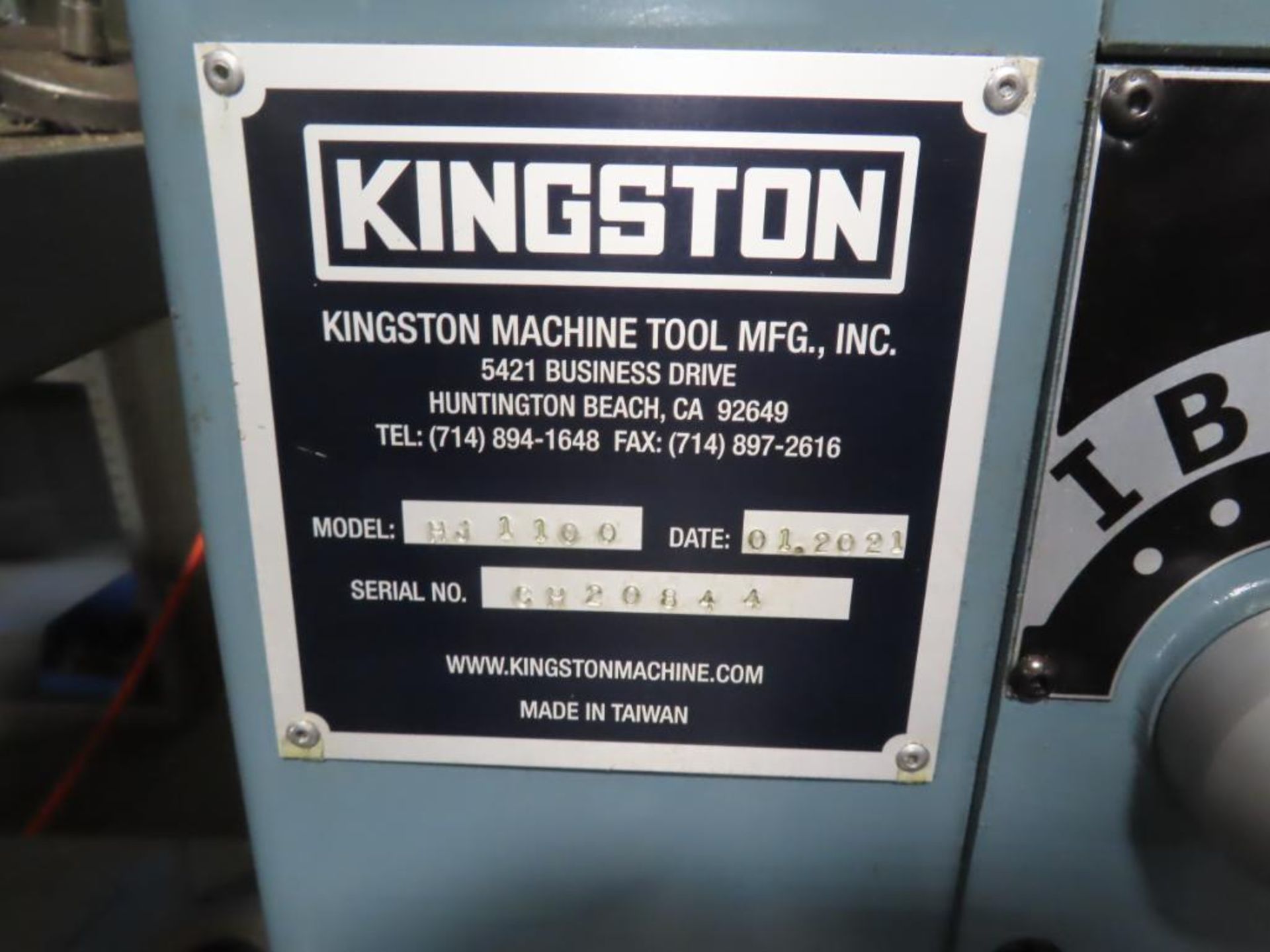 2021 KINGSTON GAP BED ENGINE LATHE, M# HJ-1700, S/N CH20844, 10" 3-JAW CHUCK, 17" SWING X APPROX. 66 - Image 5 of 7