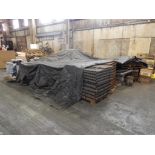 LOT MISC. PROCESSED STEEL RECTANGULAR TUBING, MISC. TANK MOUNTS, FOAM WRAP, WOOD PALLETS (NO WIRE BA