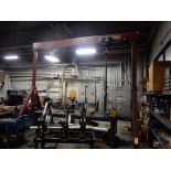 WALLACE PRODUCTS M# 1513-15, 7.5 TON ROLLING GANTRY CRANE, APPROX. 16' X 16', CM 5 TON MANUAL CHAIN