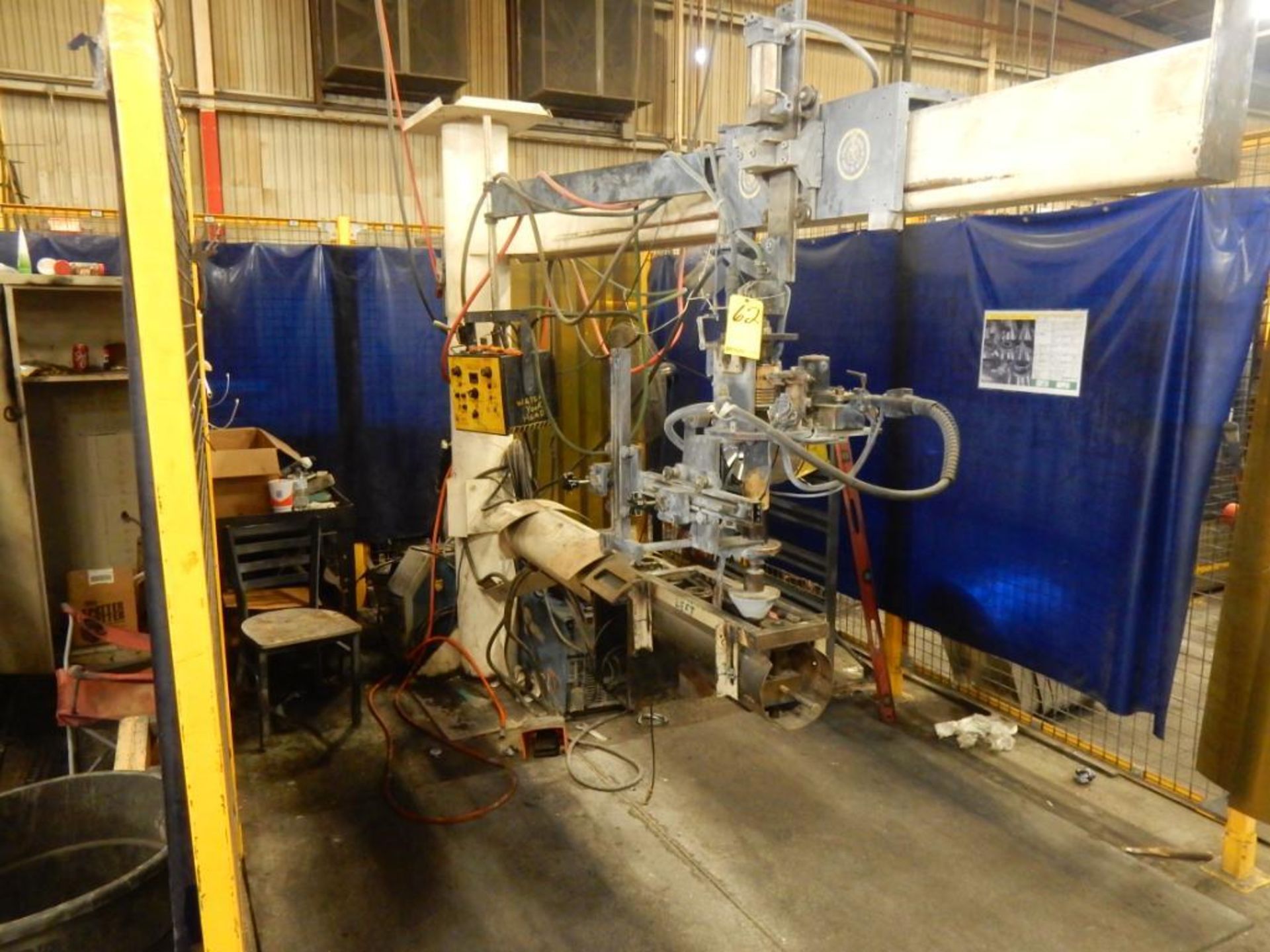 CUSTOM SEAM WELDING SYS. - BUG-O CWF-1500, BUG-O CONTROLLER, OTC DP400 WIRE WELDER, PEDESTAL FAN, ET