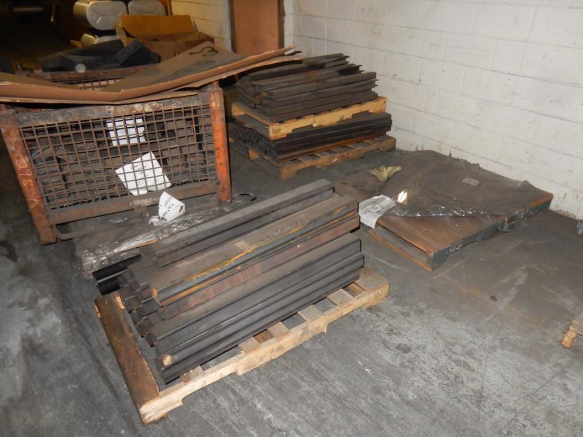 CONTENTS OF BREEZEWAY AREA TO INCLUDE - MISC. STEEL, FINISHED TANK INV., CARDBOARD BOXES, ETC. (NO W - Image 2 of 5
