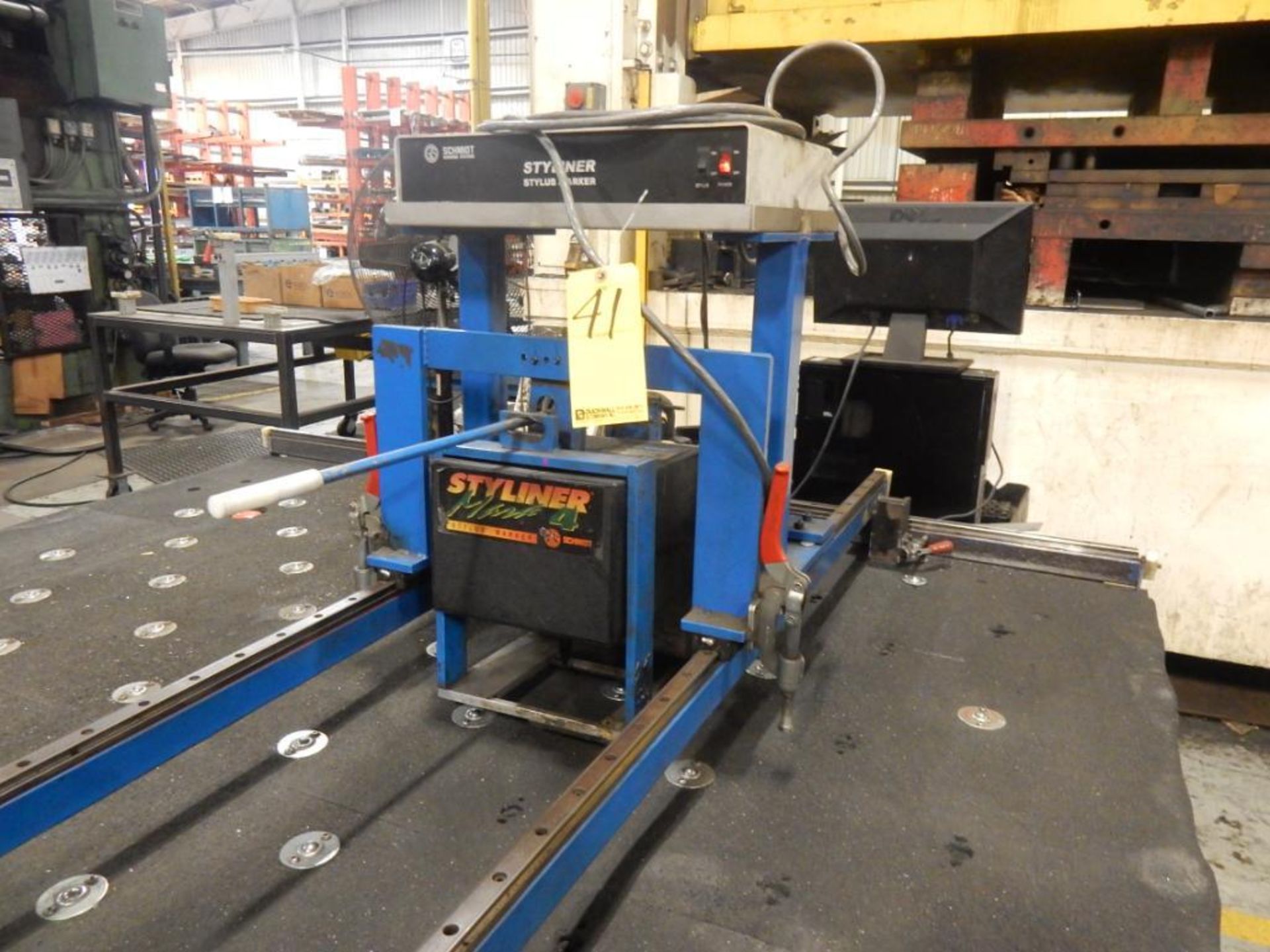 SCHMIDT MARKING SYSTEM, M# SYLINER MARK 4, S/N 17418, 7' X 7' TRANSFER BALL TABLE, PC CONTROLS, (2) - Image 2 of 3