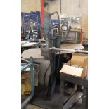 PNEUMATIC FLATTENING PRESS W/HYD. HPU, 5" THROAT