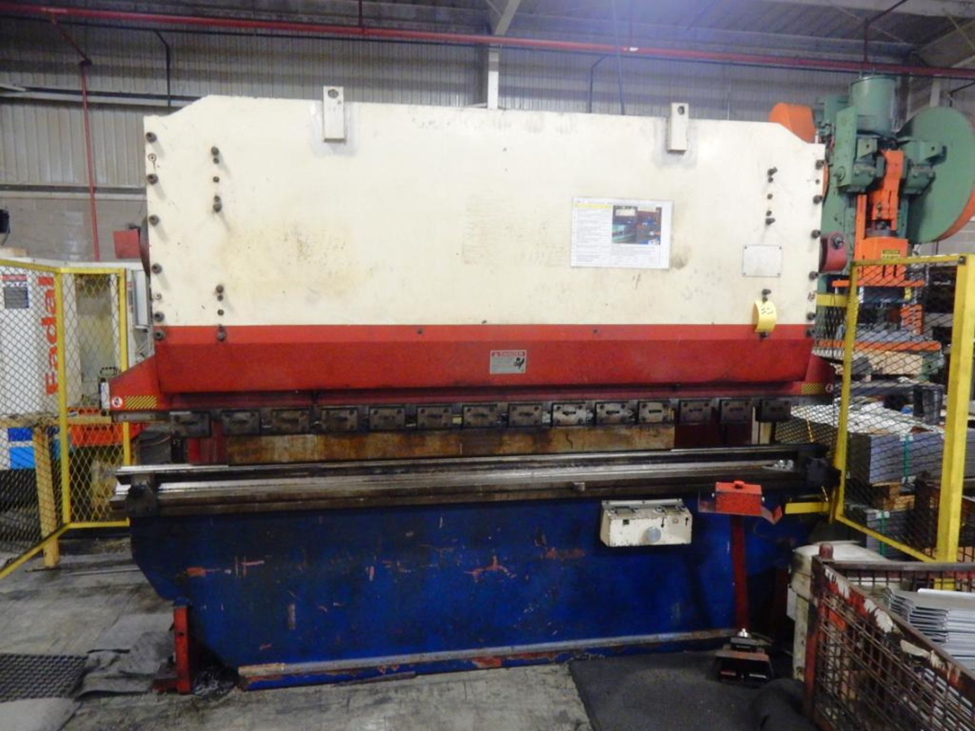 BASIC MACHINE TOOLS PRESS BRAKE, M# 110TPB/126, S/N G06038, 110 TON CAP., 126" BED, HYD., FLOOR MOUN