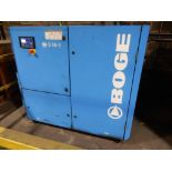 AIR COMPRESSOR SYS. TO INCLUDE - BOGE S50-3 ROTARY SCREW COMPRESSOR, APPROX. 50 HP, KAESER REFRIG. A