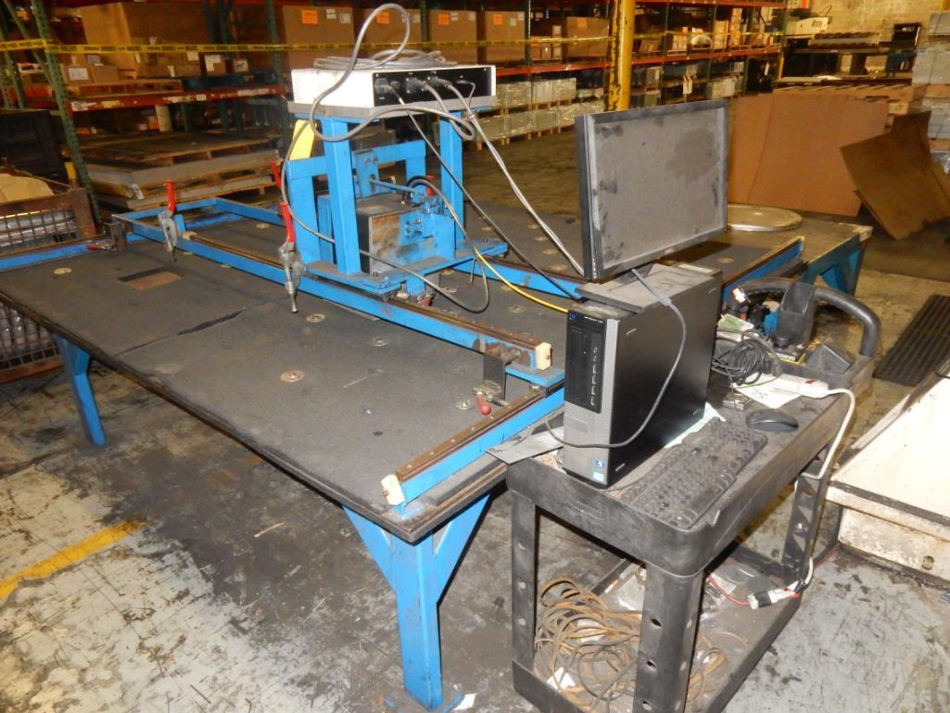 SCHMIDT MARKING SYSTEM, M# SYLINER MARK 4, S/N 17418, 7' X 7' TRANSFER BALL TABLE, PC CONTROLS, (2) - Image 3 of 3