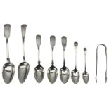 George III silver table spoon London 1808 Maker Stephen Adams