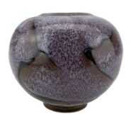 Daniel de Montmollin (French 1921-): Studio pottery vase of globular squat form with sang-de-beouf g