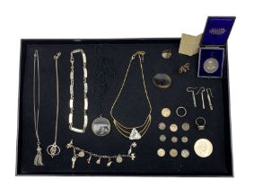 Group of modern silver jewellery