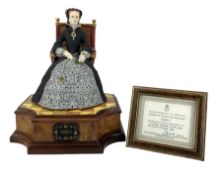 Royal Worcester limited edition figure Mary 1 from the Queens Regnant of England series modelled by