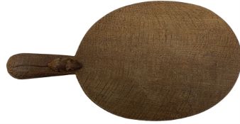 Mouseman - adzed oak cheeseboard