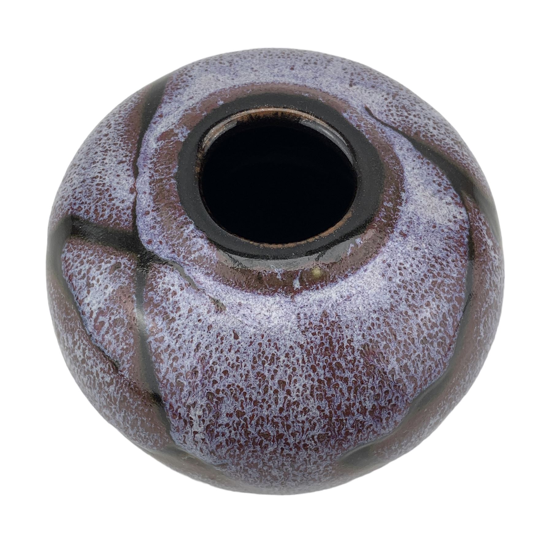 Daniel de Montmollin (French 1921-): Studio pottery vase of globular squat form with sang-de-beouf g - Image 2 of 3