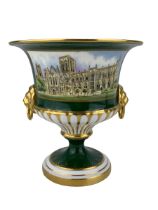 Royal Worcester limited edition campana shape urn to commemorate the restoration of York Minster