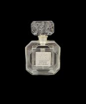 1920s Hoffman glass scent bottle 'Parfum Rythm De Fleury'