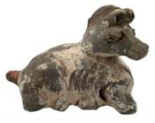 Chinese Yuan Dynasty pottery Horse from the zodiac animals of the Chinese horoscope