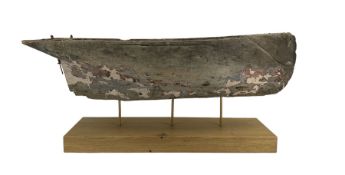 20th century model of a pond yacht hull