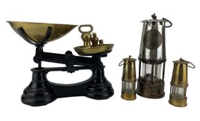 Miners safety lamp by Protector Lamp and Lighting Co.